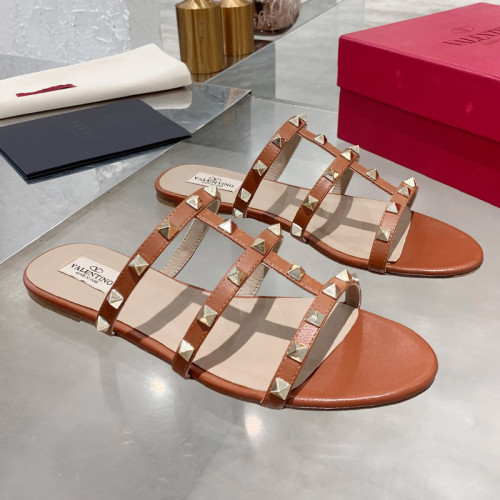 Valentino Women Shoes Mule Flip Flop Sandals ROMAN STUD SLIDE SANDAL IN QUILTED NAPPA with Original Box Luxury Brand