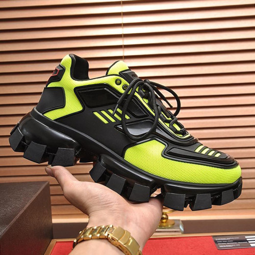 Prada Men Shoes Cloudbust Thunder Technical Fabric Sneakers with Original Box