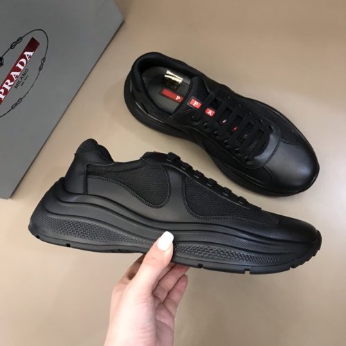 Prada Mens Shoes Sneakers Casual Shoes for Men Luxury Brand Breathable Fashion Sneakers with Original Box