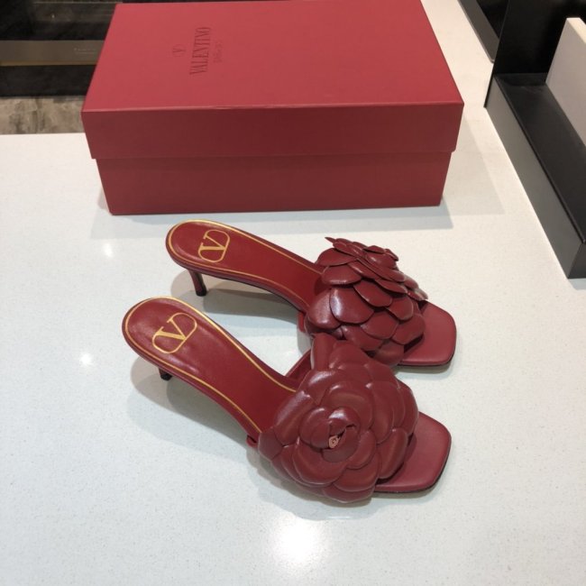 Valentino Womens Shoes VALENTINO GARAVANI ATELIER SHOES 03 ROSE EDITION SLIDE SANDAL 55MM
