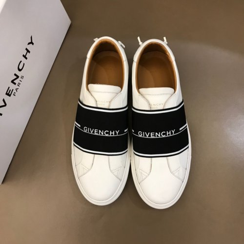 Givenchy Men Shoes Fashion Type Luxury Brand GIVENCHY SNEAKERS IN LEATHER WITH LATEX BAND with Original Box