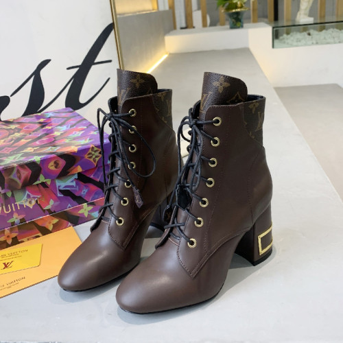 Louis Vuitton Women Shoes Boots Luxury Brand Design Fashion BLISS ANKLE BOOT