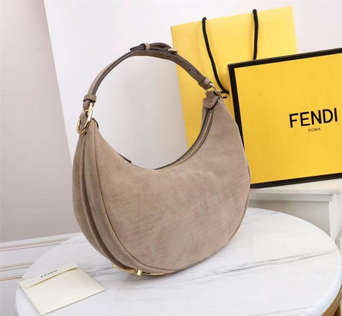 Fendi Womens Bags Shoulder Handbags Luxury Brand Fendigraphy Small Khaki leather bag 8BR798A5DYF1HEJ