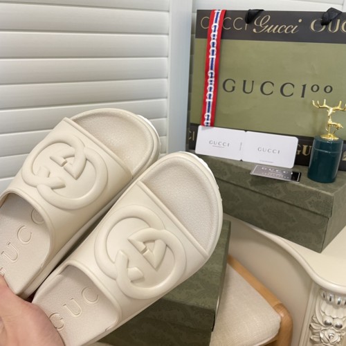 Gucci Womens Shoes Platform Slide Slippers Sandal Summer Design Luxury Brand Women's GG platform slide sandal with Original Box