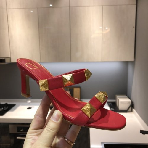 Valentino Womens Shoes ROMAN STUD SLIDE SANDAL 6.5cm