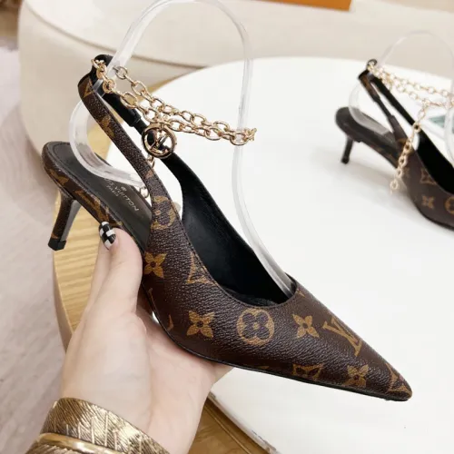 Louis Vuitton Womens Shoes Pumps Sandals Leather Design Luxury Brand Fashion Sandals with Original Box 5cm Heel