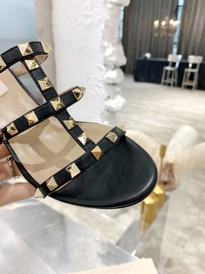 Valentino Women Shoes Mule Flip Flop Sandals ROMAN STUD SLIDE SANDAL IN QUILTED NAPPA with Original Box Luxury Brand