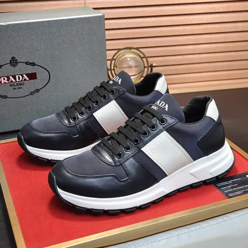 Prada Mens Shoes Sneakers Casual Shoes for Men Luxury Brand Breathable Fashion Sneakers with Original Box