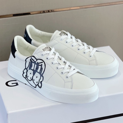 Givenchy Men Shoes Fashion Type Luxury Brand GIVENCHY SNEAKERS IN LEATHER WITH LATEX BAND with Original Box