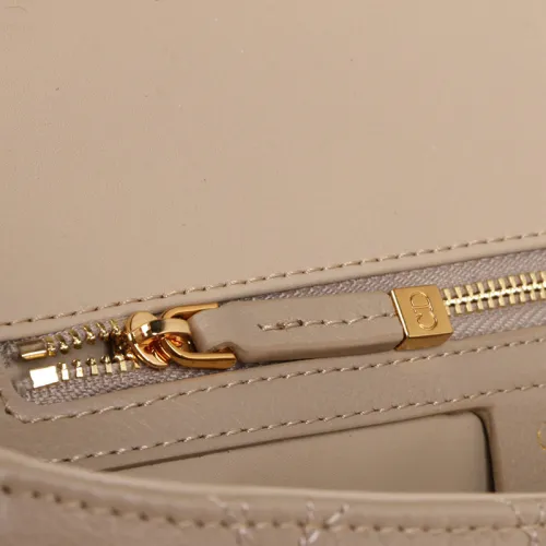 Dior Womens Bags Crossbody Bag LARGE DIOR CARO BAG Beige Supple Cannage Calfskin with Original Box M9243UWHC_M39U