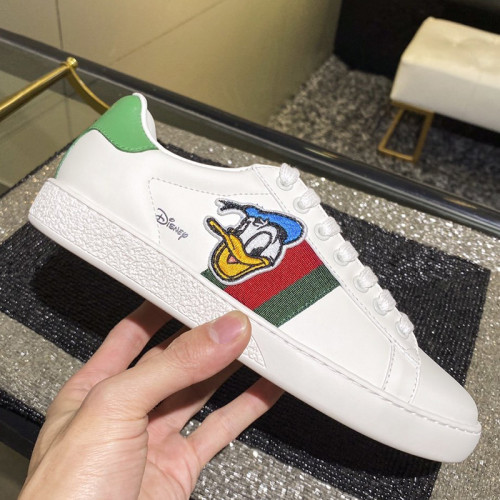 Gucci Womens Shoes Fashion Sneakers Lace-Up Luxury Brand Women's Ace Embroidered Sneaker with Original Box