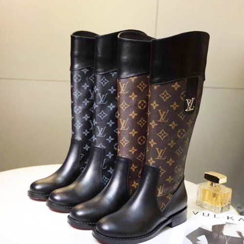 Louis Vuitton Women Shoes Boots Luxury Brand Womens Knee-Length Boots