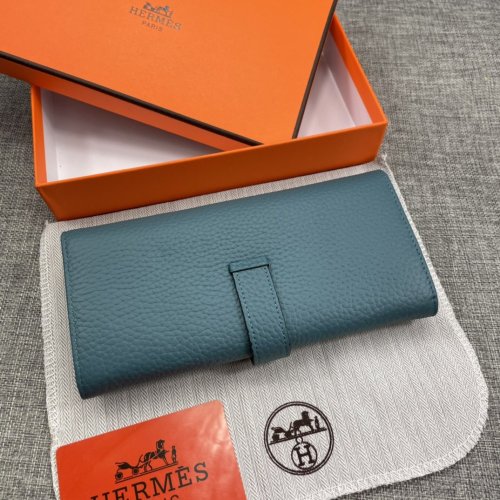 Hermes Womens Mens Wallets Purse Bag Clutch Leather Design Coin Bag with Original Box