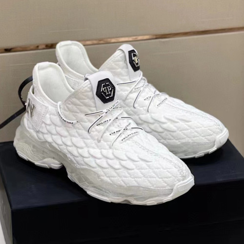 Philipp Plein Men Shoes Sneakers Low Top Sneaker Fashion Design Luxury Brand Trainer Predator TM with Original Box