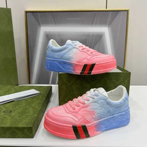 Gucci Womens Shoes Casual Shoes Design Luxury Brand Leather Sneakers with Original Box
