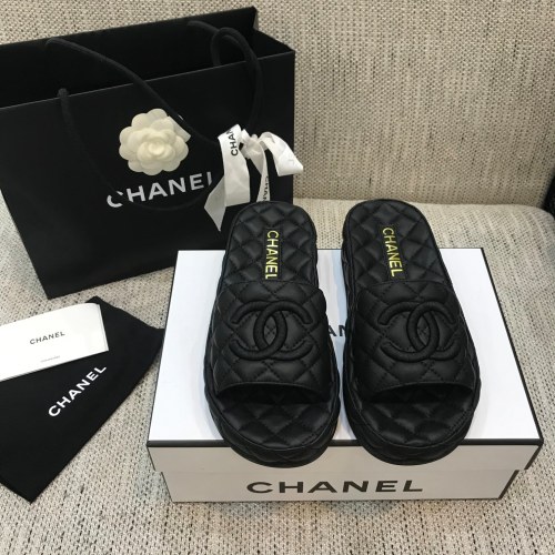 Chanel Womens Shoes Mules Lambskin