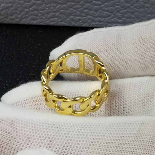 Dior Luxury Womens Rings 30 MONTAIGNE DANSEUSE ÉTOILE RING Antique Gold-Finish Metal Luxury Brand with Original Box R0750DSEMT_D300
