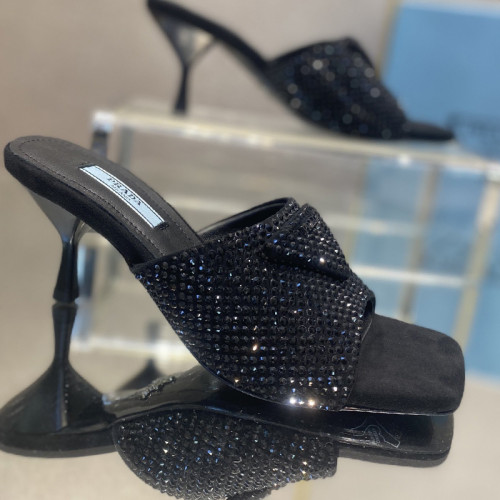Prada Womens Shoes Slingback Pumps Luxury Brand Casual Shoes for Women with Original Box