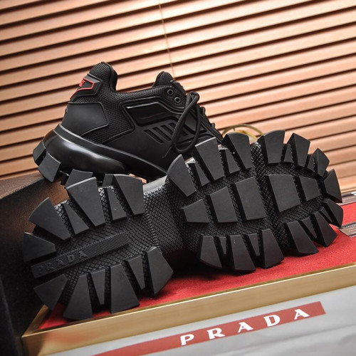 Prada Men Shoes Cloudbust Thunder Technical Fabric Sneakers with Original Box