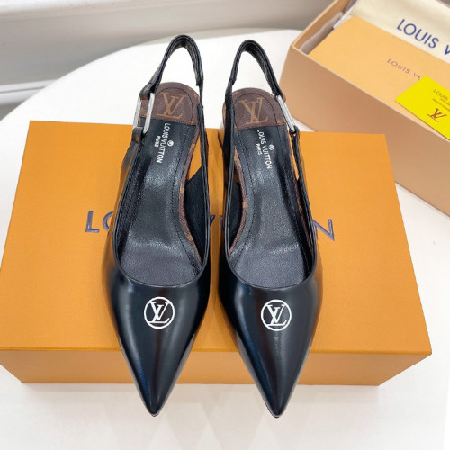 Louis Vuitton Womens Shoes Pumps Sandals Leather Design Luxury Brand Fashion Sandals with Original Box