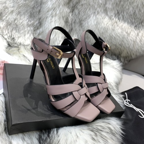 Saint Laurent YSL Womens Shoes TRIBUTE SANDALS IN SMOOTH LEATHER 10cm