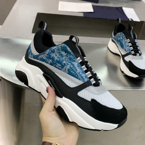Dior Mens Shoes Sneakers Luxury Brand Breathable Design B22 SNEAKER with Original Box