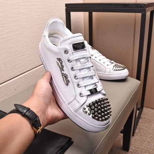 Philipp Plein Men Shoes Low Top Sneaker Fashion Design Luxury Brand