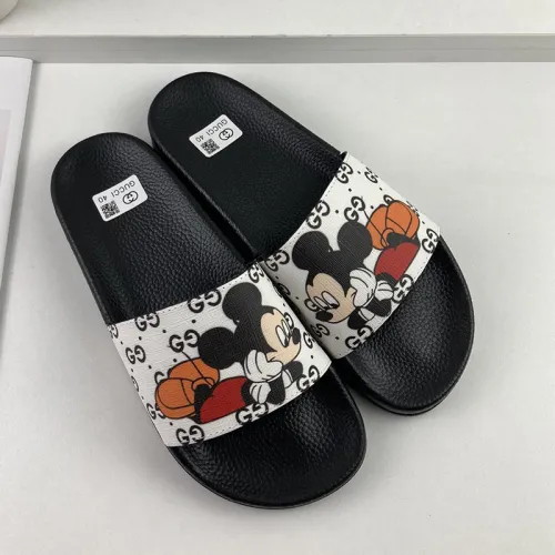 Gucci Mens Shoes Sandals Slides Slippers Luxury Brand Thick Sole Design with Original Box