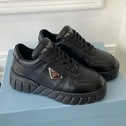 Prada Womens Shoes Casual Luxury Brand Breathable Sneakers with Original Box