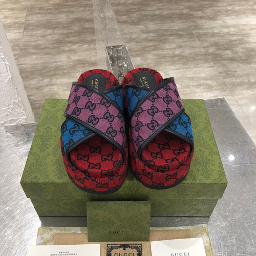 Gucci Womens Shoes Platform Slide Sandal with Original Box Luxury Brand