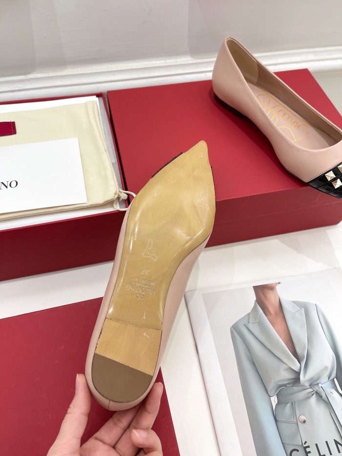 Valentino Womens Shoes ROCKSTUD SLINGBACK PUMP WITH SCULPTED HEEL IN KIDSKIN with Original Box