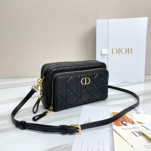 Dior Womens Bags Crossbody Bag DIOR CARO Womens Pouches Cosmetic Bags with Original Box