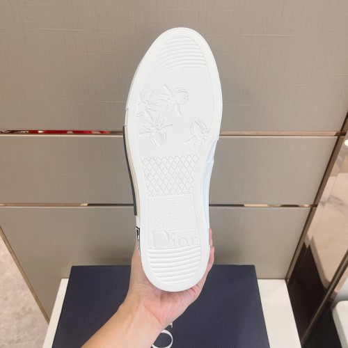 Dior Mens Shoes Sneakers Casual Luxury Brand B23 HIGH-TOP SNEAKER Dior Oblique Canvas with Original Box 3SH118ZMK_H761