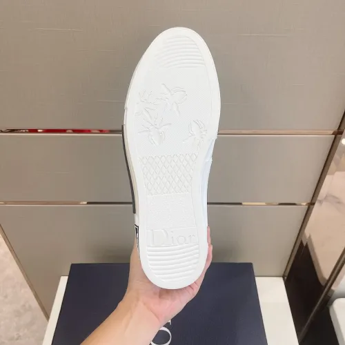 Dior Mens Shoes Sneakers Casual Luxury Brand B23 HIGH-TOP SNEAKER Dior Oblique Canvas with Original Box 3SH118ZMK_H761