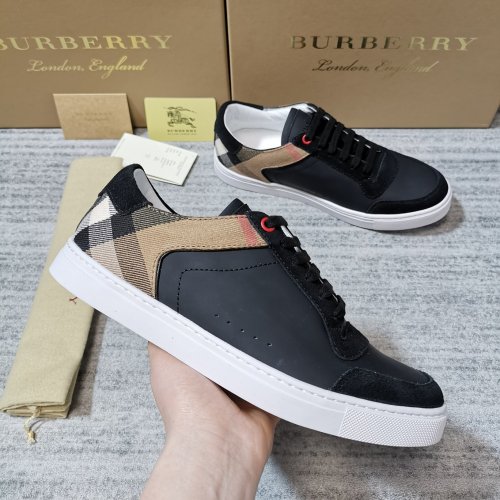 Burberry Men Shoes Sneakers Luxury Brand Leather, Suede and House Check Sneakers with Original Box 80241241