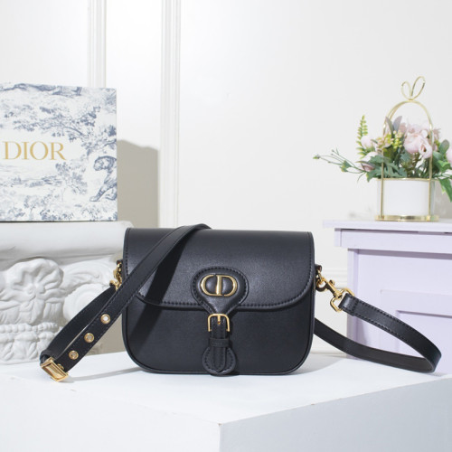 Dior Womens Bag Luxury Brand Design Fashion Type Medium Dior Bobby Bag Black Box Calfskin