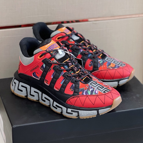 Versace Mens Shoes Sneakers Fashion Design Luxury Brand TRIGRECA SNEAKERS with Original Box