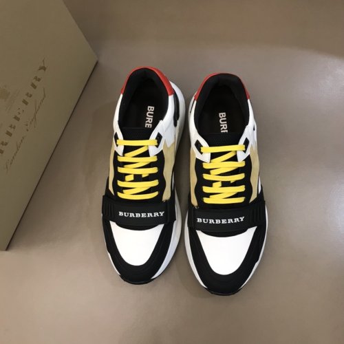 Burberry Mens Shoes Sneakers Fashion Type Luxury Brand Vintage Check Cotton Sneaker with Original Box