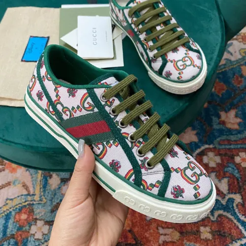 Gucci Womens Shoes Sneakers Luxury Brand Women's Gucci Tennis 1977 sneaker ‎663257 2UX10 9070 with Original Box