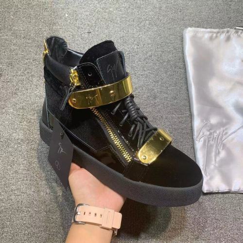Giuseppe Zanotti Mens Shoes Luxury Brand High Top Sneakers Coby