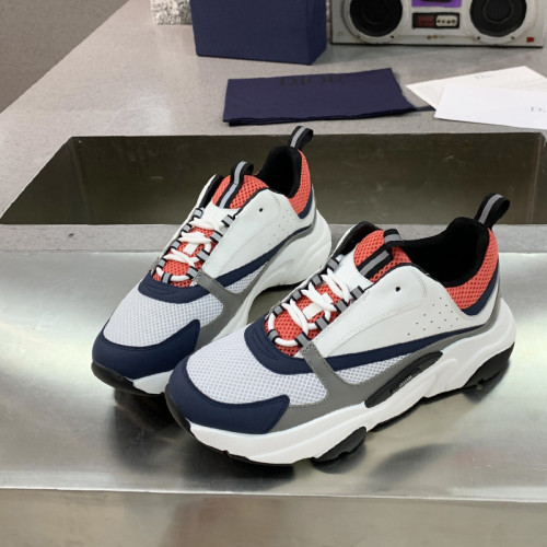 Dior Mens Shoes Sneakers Luxury Brand Breathable Design B22 SNEAKER with Original Box