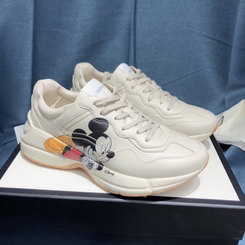 Gucci Womens Shoes Sneakers Fashion Type Luxury Brand Design Rhyton Sneaker with Original Box