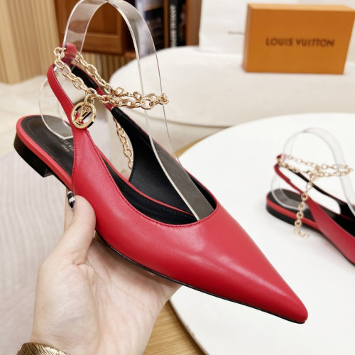 Louis Vuitton Womens Shoes Sandals Slippers Leather Design Luxury Brand Fashion Sandals with Original Box