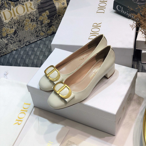Dior Womens Shoes Leather Pump Low Heel 3.5cm