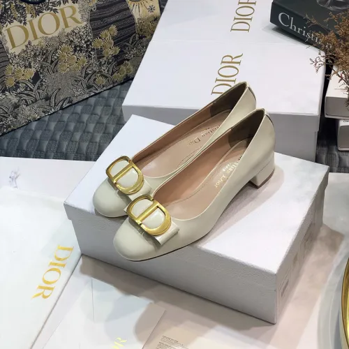 Dior Womens Shoes Leather Pump Low Heel 3.5cm