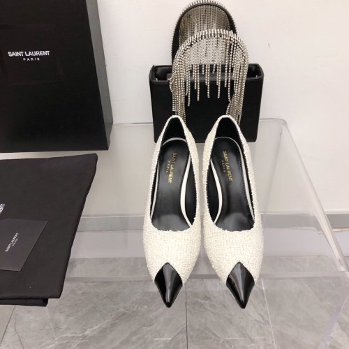 Saint Laurent YSL Womens Shoes Pumps Luxury Brand Fashion Shoes For Wedding or Party with Original box 8cm Heel