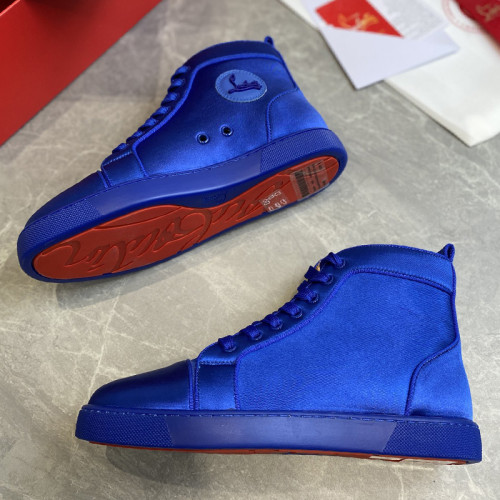 Christian Louboutin Mens Shoes Luxury Brand Red Bottom Design Louis Junior Spikes Flat with Original Box CL sneakers