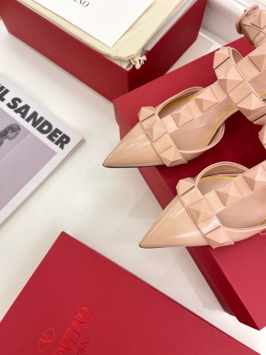 Valentino Women Shoes Mule Flip Flop Sandals ROMAN STUD SLIDE SANDAL IN QUILTED NAPPA with Original Box Luxury Brand 5cm Heel Design
