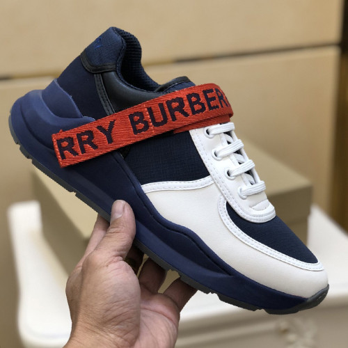 Burberry Mens Shoes Sneakers Fashion Type Luxury Brand Vintage Check Cotton Sneaker with Original Box