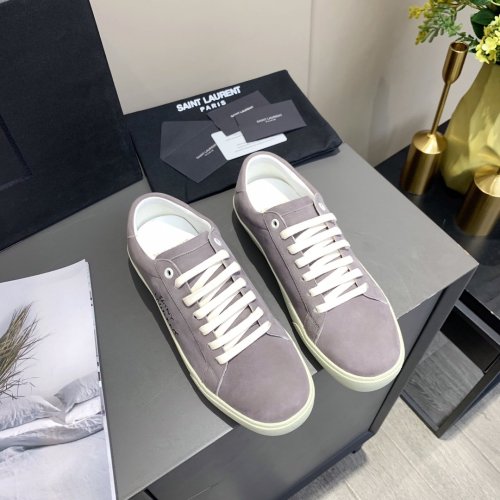 Saint Laurent YSL Men Womens Shoes COURT CLASSIC SL/06 EMBROIDERED SNEAKERS